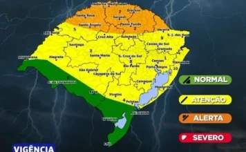 Temporais ameaçam o RS com granizo e ventos de até 90 km/h