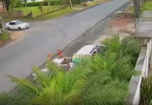 Motociclista fica ferido em acidente em Forquilhinha
