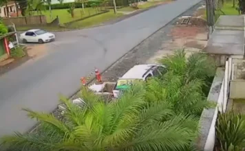 Motociclista fica ferido em acidente em Forquilhinha
