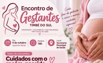 Encontro de gestantes será realizado em Timbé do Sul