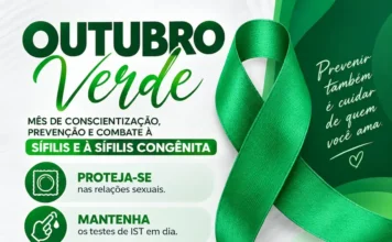 Outubro Verde alerta para prevenção da sífilis em Timbé do Sul