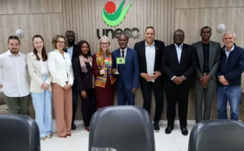 Unesc recebe comitiva de Gana para discutir parcerias
